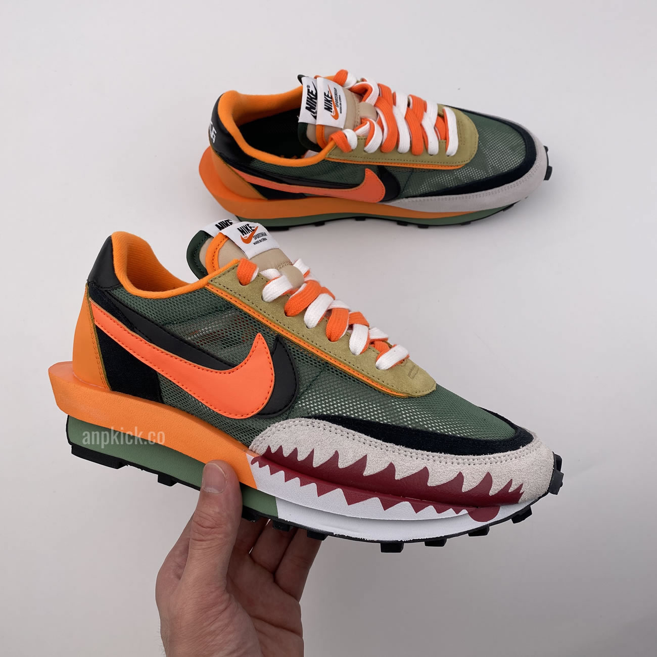 Bape Shark Mouth Sacai Nike Ldv Waffle Custom Shoes Bv0073 007 (10) - newkick.app